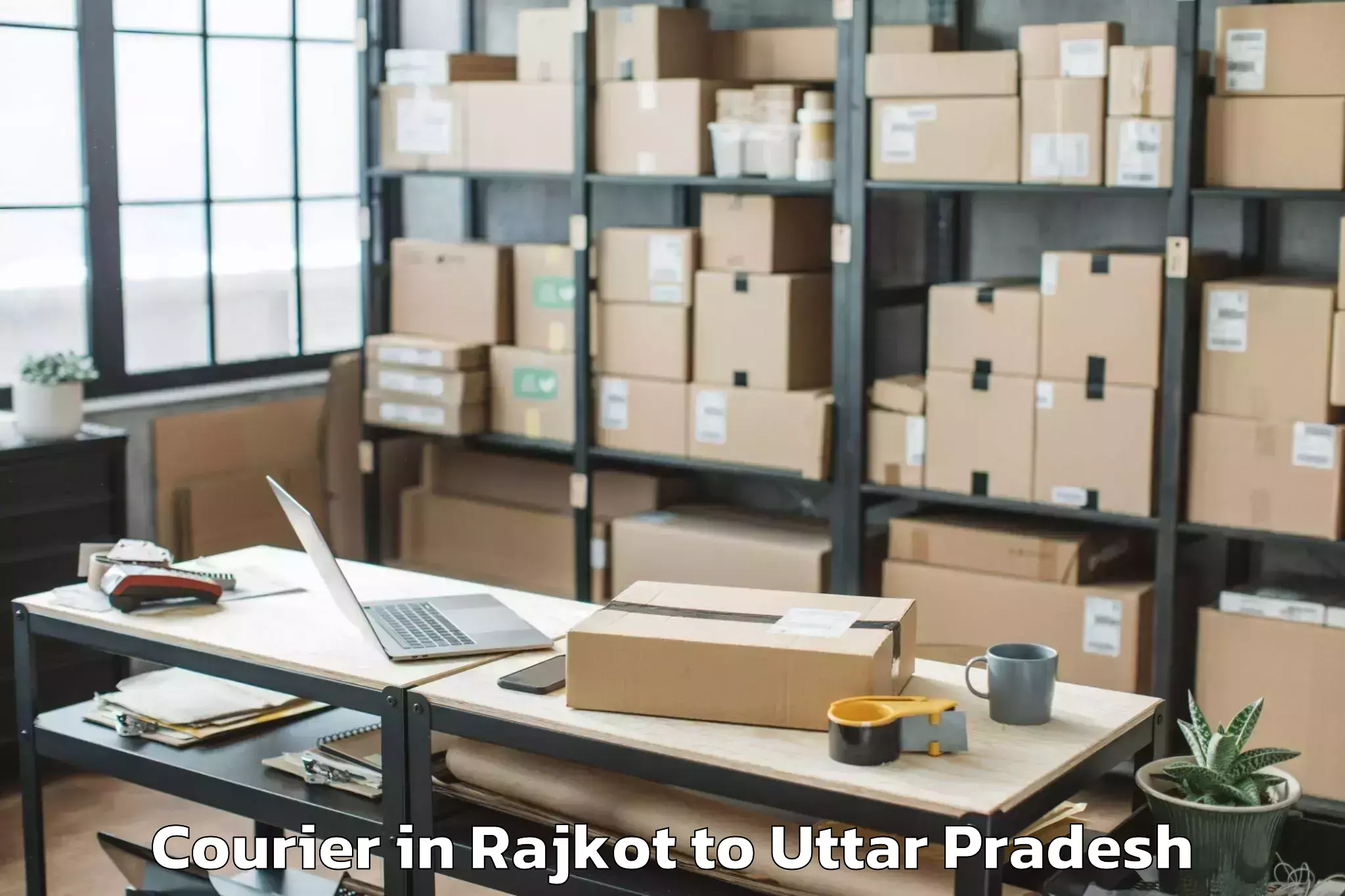 Top Rajkot to Phoenix United Mall Lucknow Courier Available